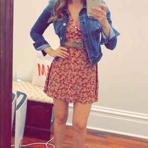 Free people floral print mini dress